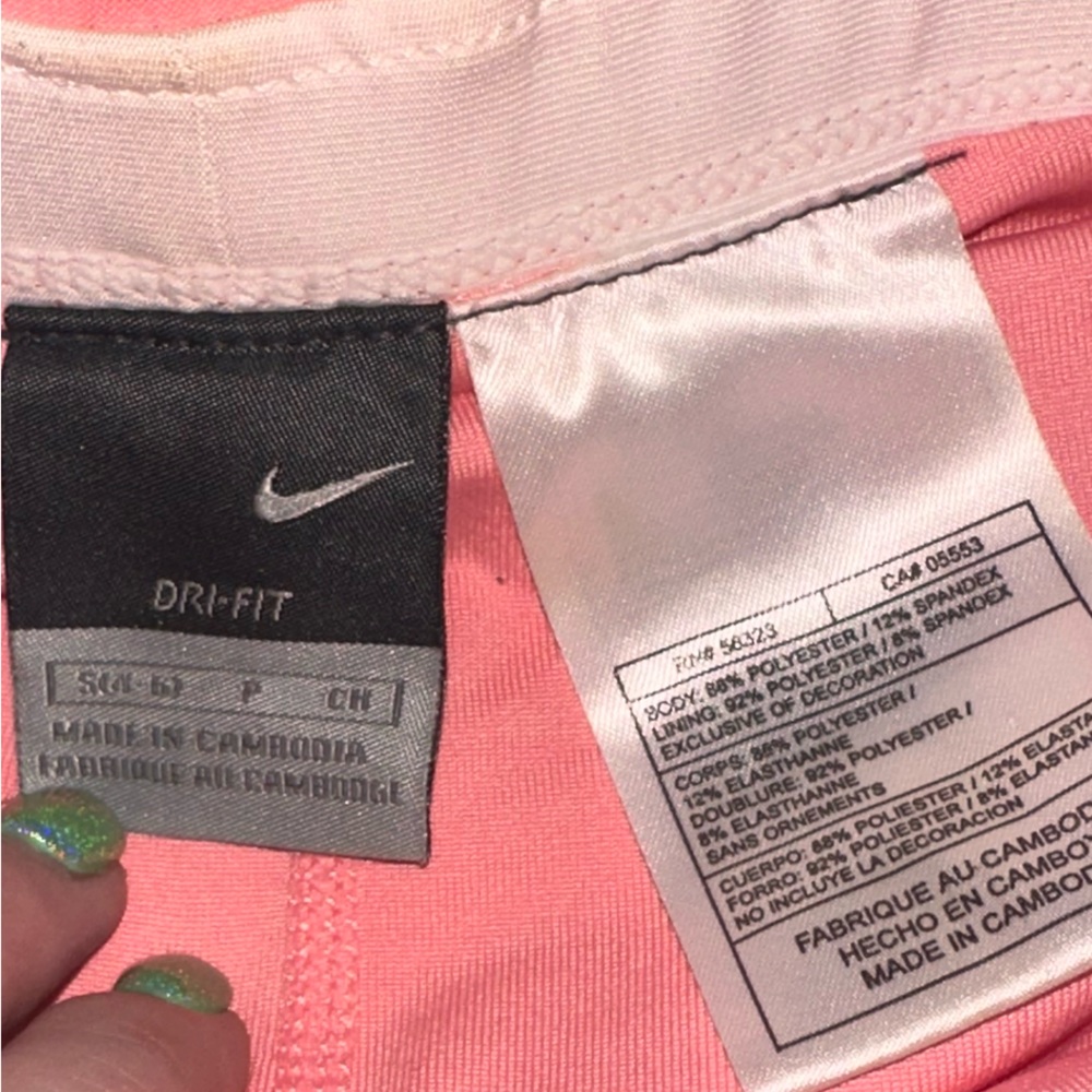 Nike Womens Dri-Fit Coral Pink Tennis Skirt Size Small - Picture 5 of 5